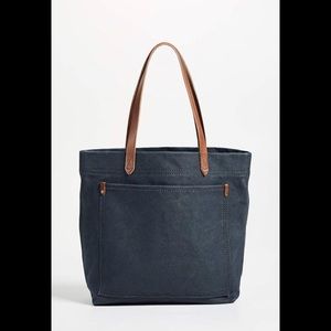 Madewell Women's The Canvas Medium Transport Tote - navy